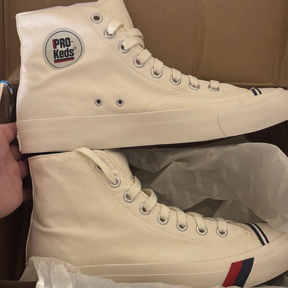 Keds Cream High-Top Sneakers for Men - Picture 1 of 3